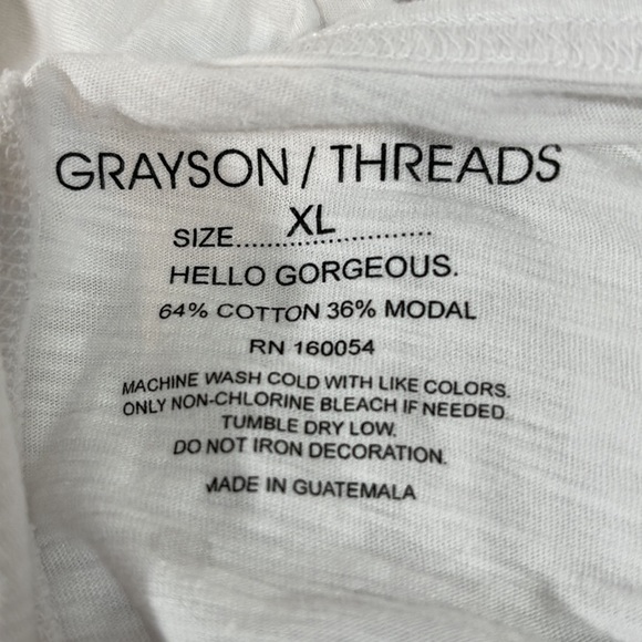 GRAYSON THREADS 'Mama' Graphic Tank Top - White Leopard Print Size XL New - Picture 9 of 12